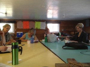 A weekend writing faith retreat at Braeburn Camp, 2012